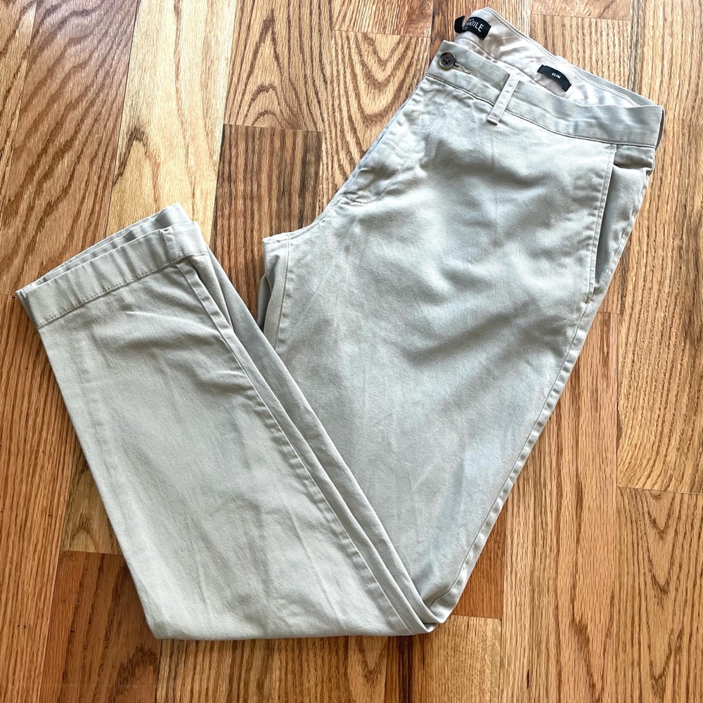 J. Crew Mercantile Flex Slim Fit Khaki Pants 36x32